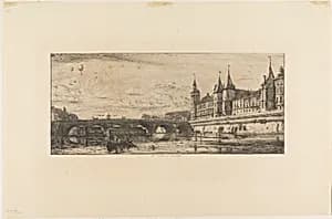 Pont-au-Change, Paris by Charles Meryon