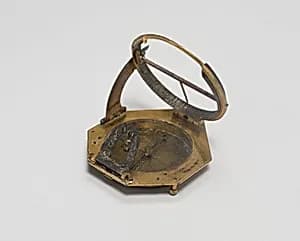 Portable Compass Sundial by Unknown