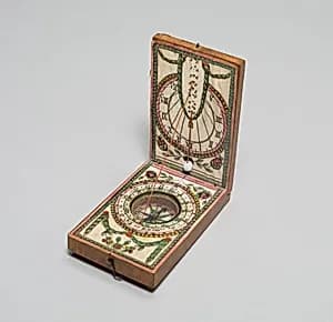 Portable Compass Sundial by Unknown