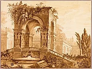 Portico in Ruins by Cecilie Arens