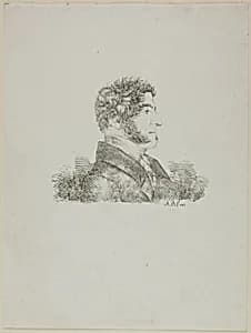 Portrait of a Man in Profile by Monogrammist A.B.
