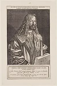 Portrait of Albrecht Dürer by Lucas Kilian