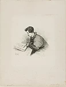 Portrait of Auguste Raffet by Auguste Bry