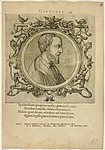 Portrait of Cardanus by Johannes Sambucus
