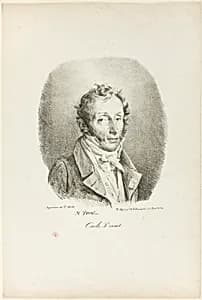Portrait of Carle Vernet by Horace Vernet