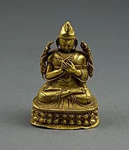 Portrait of Lama Tsongkhapa by Sino Tibetan