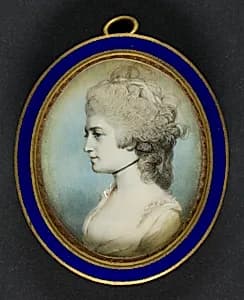 Portrait of Miss Braddon by George Engleheart