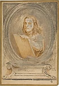 Portrait of Pietro Testa by Pietro Testa