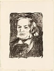 Portrait of Richard Wagner by Pierre-Auguste Renoir
