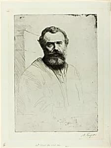 Portrait of the Artist by Alphonse Legros