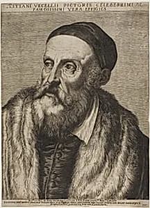 Portrait of Titian by Agostino Carracci