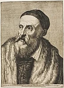Portrait of Titian by Agostino Carracci