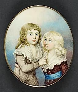 Portrait of Two Children by Henry Edridge