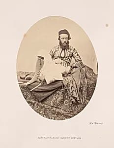 Portrait, Turkish Summer Costume by Francis Frith