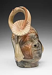 Portrait Vessel of a Ruler by Moche