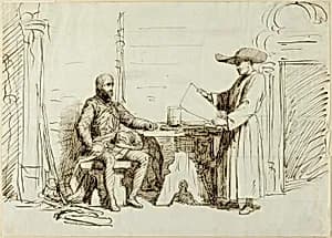Priest and Soldier by George Du Maurier