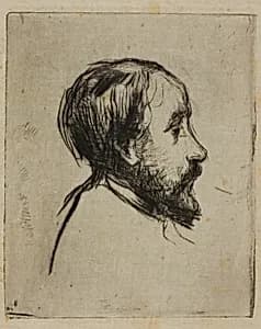 Profile Portrait of Degas