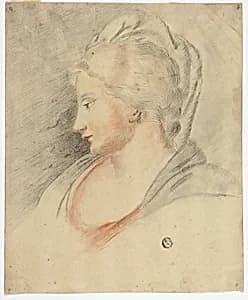 Profile Portrait of Woman by Unknown