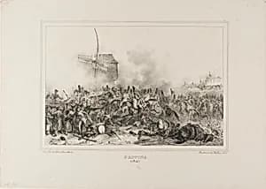 Provins 1814 by Denis Auguste Marie Raffet