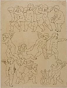Putti Performing Tasks by Unknown artist