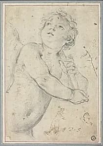 Putto Holding Staff by Guido Reni