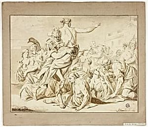 Rape of the Sabines by Jacob Toorenvliet