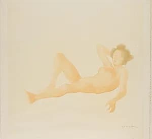 Reclining Woman by Théophile-Alexandre Pierre Steinlen