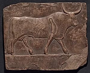 Relief of a Bull by Ancient Egyptian
