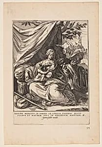 Rest on the Flight into Egypt by Jan Sadeler, I