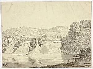 Rhone Waterfall near Schafhausen by Pieter Gaal