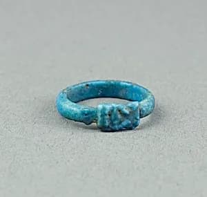 Ring: Head of Hathor by Ancient Egyptian