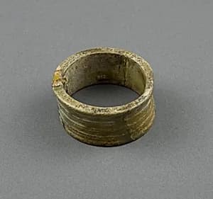 Ring with raised lines by Unknown