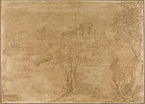 River Landscape with Castle