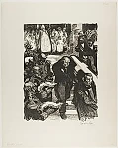 Rochefort is dying! Rochefort is dead! by Théophile-Alexandre Pierre Steinlen