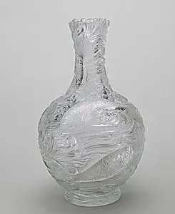 "Rock Crystal" Vase by Thomas Webb & Sons