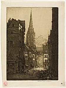 Rue du Chasseur, Rouen by Donald Shaw MacLaughlan