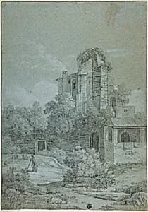 Ruins of Birg Castle by Carl Ludwig Kaaz