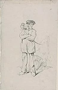 Sailor with a Monkey by Alexandre Gabriel Decamps