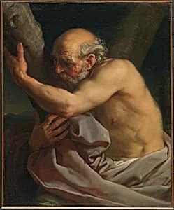 Saint Andrew by Pompeo Girolamo Batoni