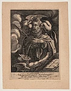 Saint Anthony by Dominicus Custos