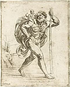 Saint Christopher by Guido Reni