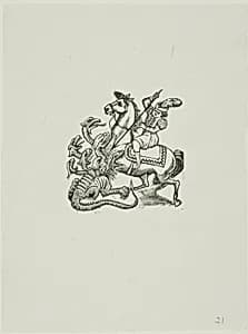 Saint George by José Guadalupe Posada