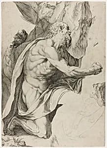 Saint Jerome in Penitence by Agostino Carracci