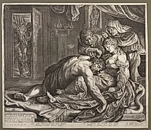 Samson and Delilah by Jacob Matham