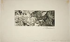 Sandstone Quarry by Louis Auguste Lepère
