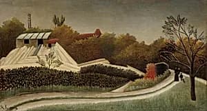 Sawmill, Outskirts of Paris by Henri Rousseau
