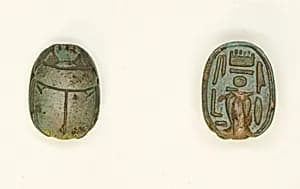 Scarab: Wish Formula (?) by Ancient Egyptian