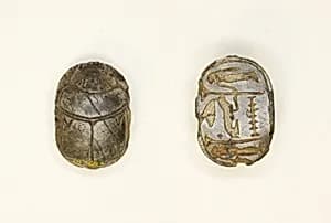 Scarab: Wish Formula (?) by Ancient Egyptian
