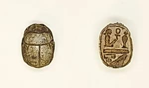 Scarab: Wish Formula (?) by Ancient Egyptian