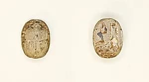 Scarab: Wish Formula (?) by Ancient Egyptian